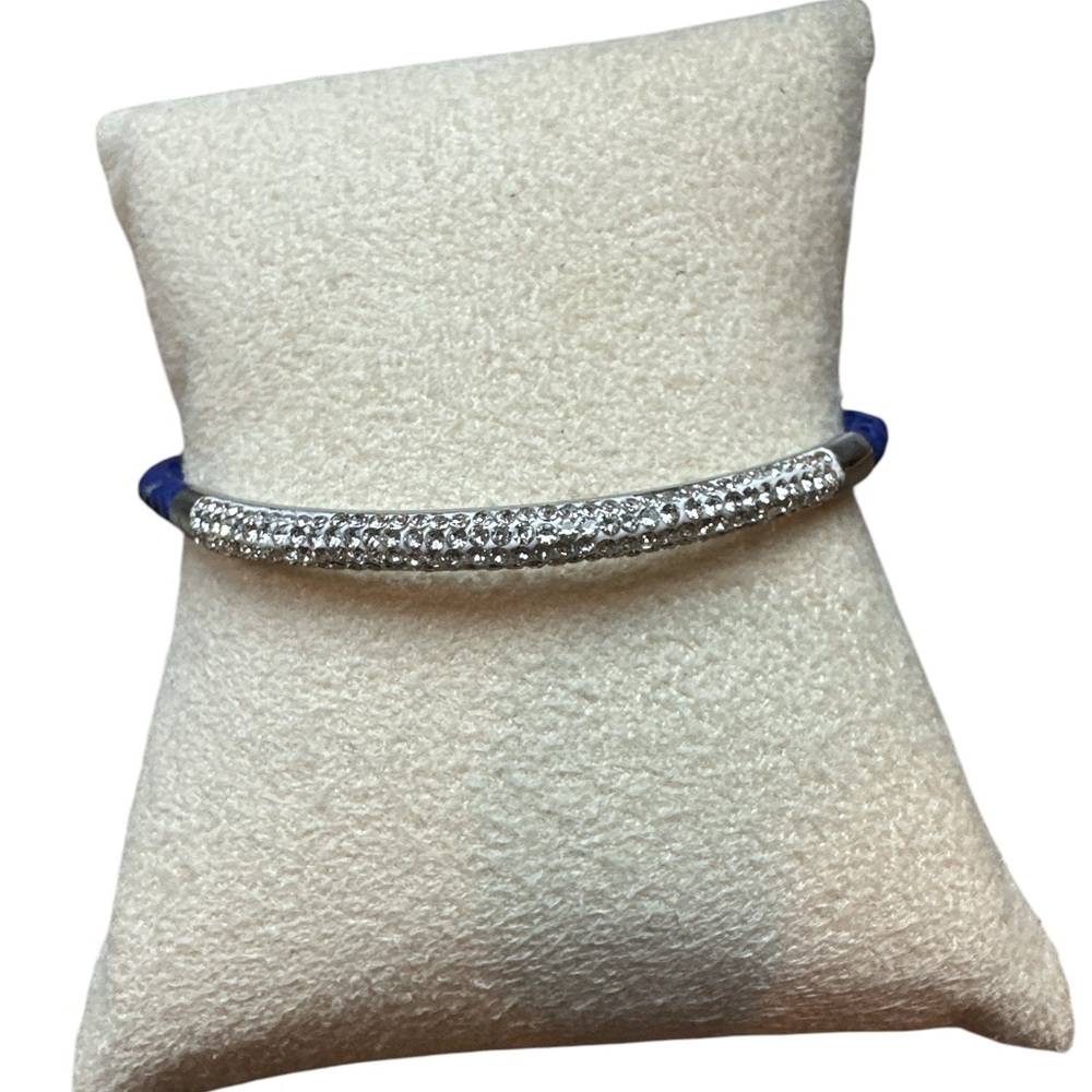 Crystal Braided Bracelet, Blue New